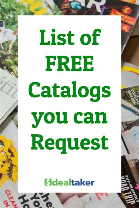 Add import your product information and images. . List of free catalogs